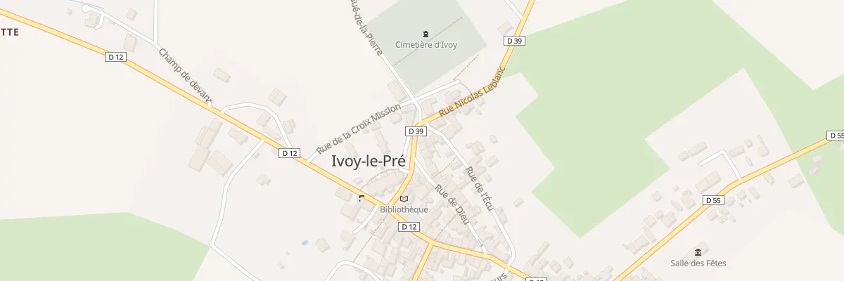 Plan du 5 Pl des Tilleuls à Ivoy-le-Pré