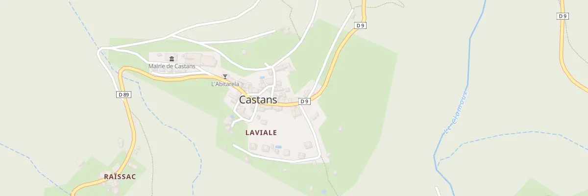 Plan du 26 Hameau de Laviale à Castans