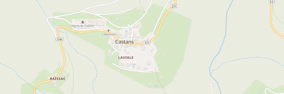 Plan du 23 Hameau de Laviale à Castans