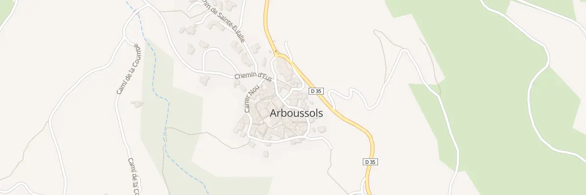 Plan du 13 Le Village à Arboussols