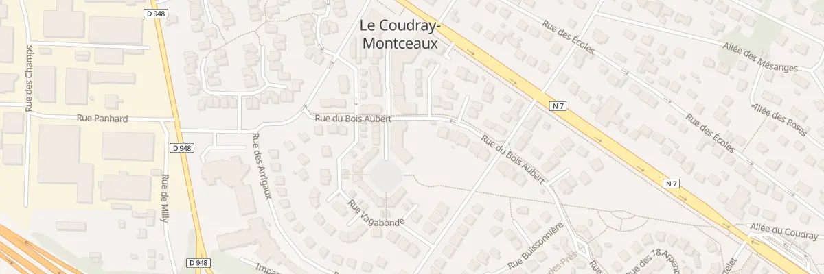 Plan du 18 Pas des Menestrels au Coudray-Montceaux