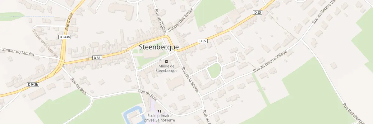 Plan du 2 Rue de la Mairie à Steenbecque