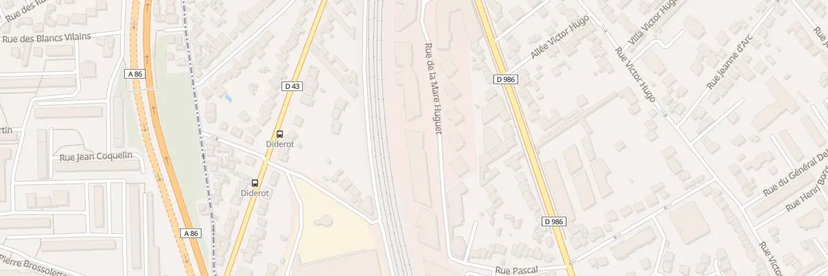 Plan du 10 Rue de la Mare Huguet à Rosny-sous-Bois