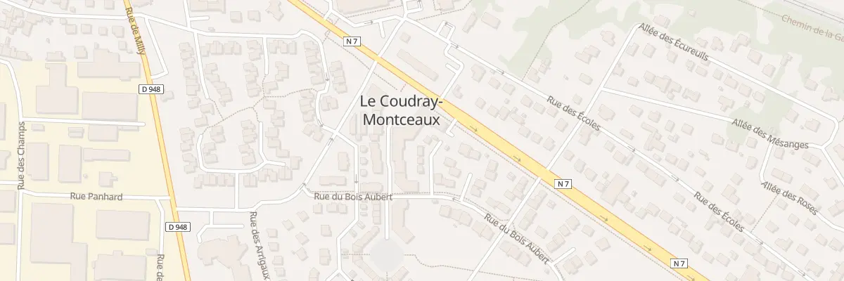 Plan du 4 Pl de la Mairie au Coudray-Montceaux