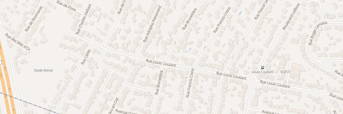 Plan du 90 Rue Louis Coutant à Aulnay-sous-Bois