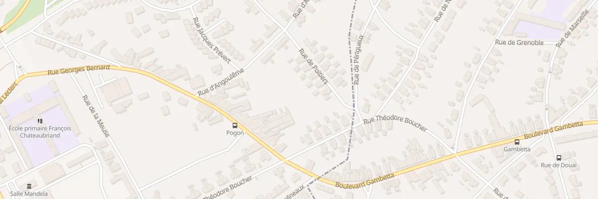 Plan du 8 Rue de Poitiers à Auchel