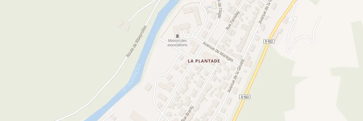 Plan du 80 Rue Franklin à Bort-les-Orgues