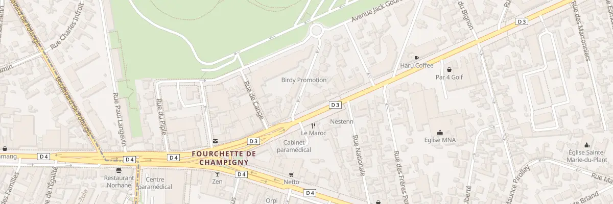 Plan du 15 Av du Général de Gaulle à Champigny-sur-Marne