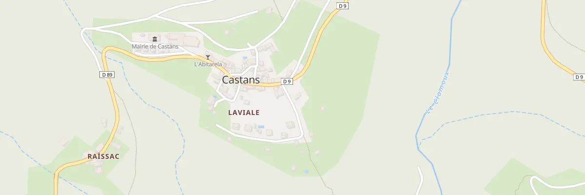 Plan du 44 Le Cers à Castans