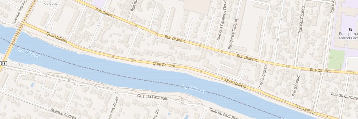 Plan du 59 Quai Galliéni à Champigny-sur-Marne
