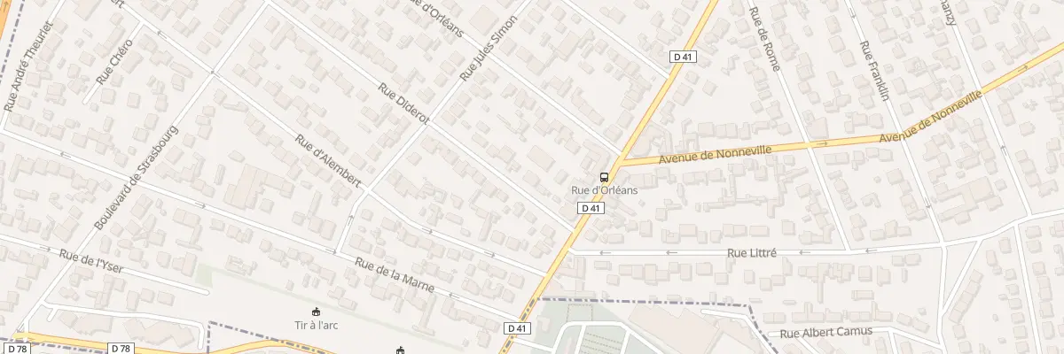 Plan du 6 Rue Diderot à Aulnay-sous-Bois