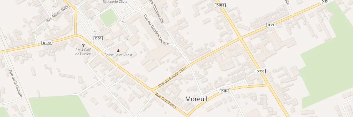 Plan du 7 Rue Veuve Thibauville à Moreuil