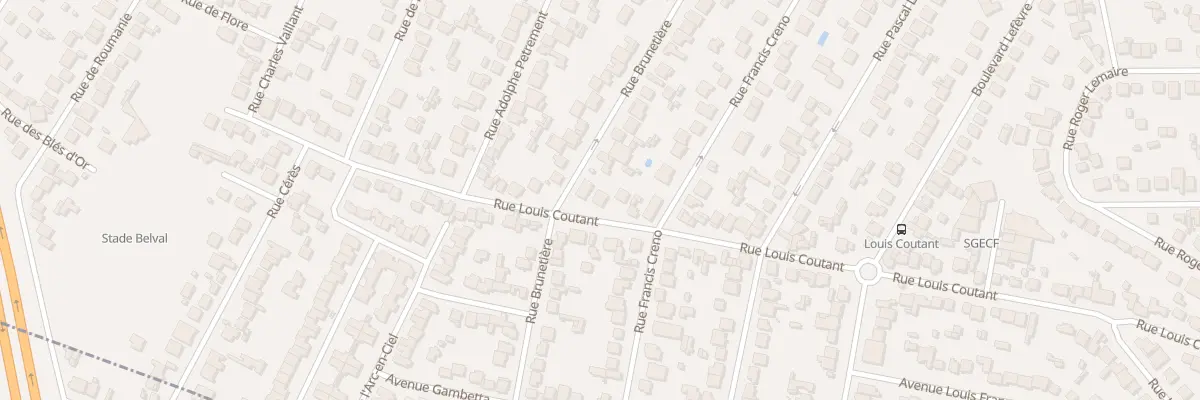 Plan du 88 Rue Louis Coutant à Aulnay-sous-Bois