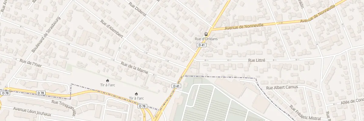 Plan du 2 Rue d’Alembert à Aulnay-sous-Bois