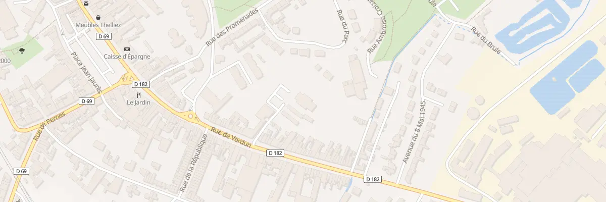 Plan du 38B Rue de Verdun à Lillers