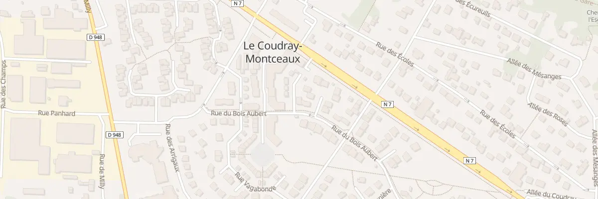 Plan du 10 Rue du Bois Aubert au Coudray-Montceaux