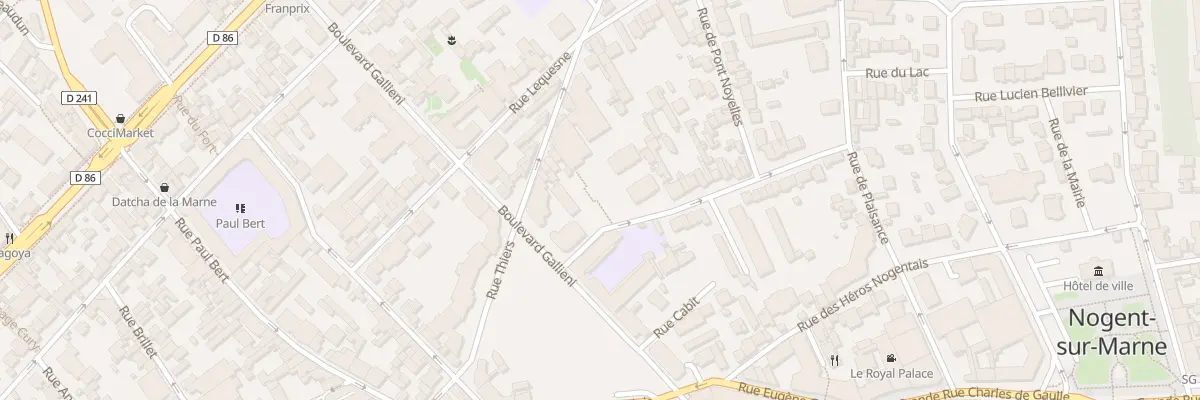 Plan du 11 Rue des Clamarts à Nogent-sur-Marne
