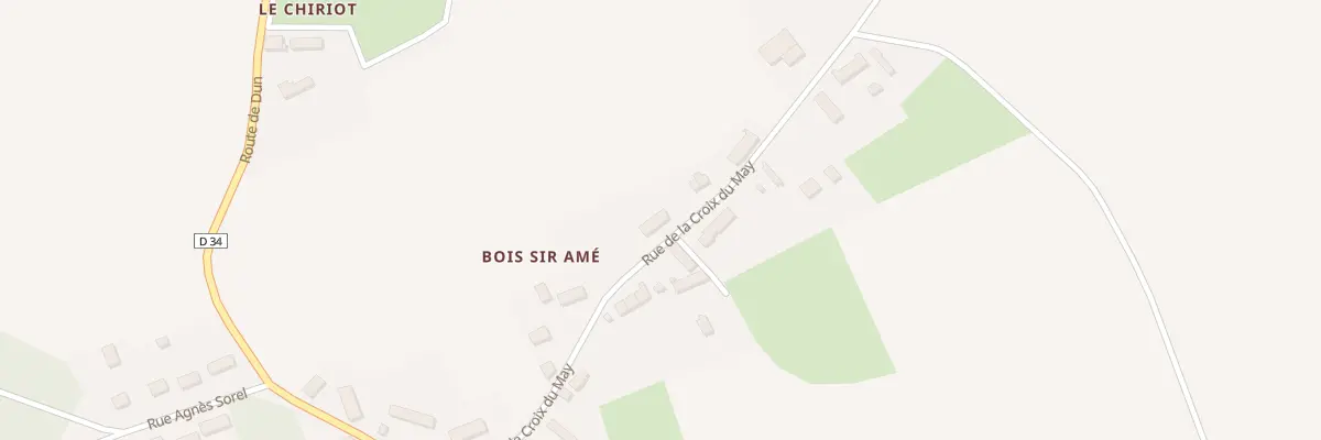 Plan du 58 Bois Sir Ame à Vorly