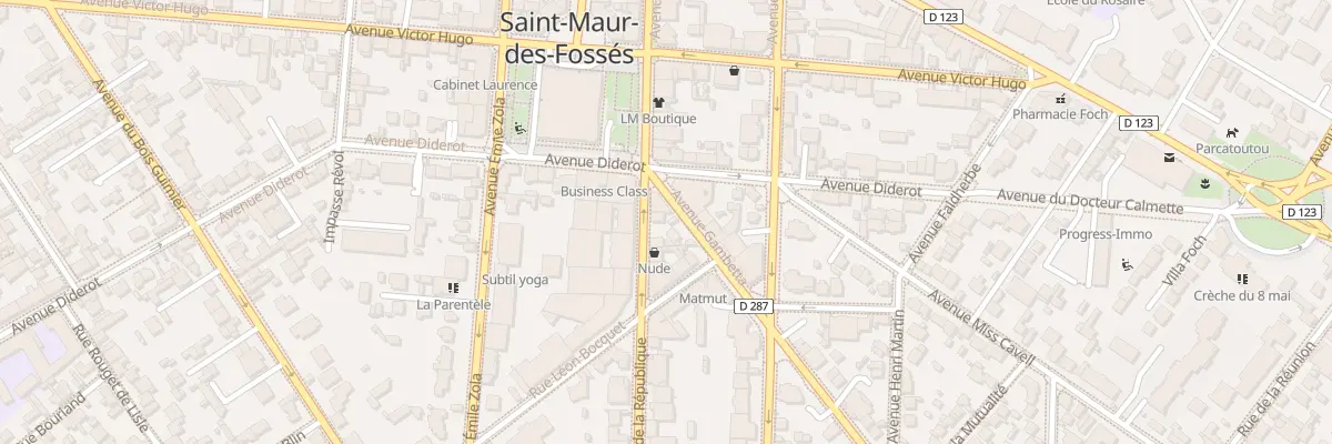 Plan du 23 Av de la République à Saint-Maur-des-Fossés