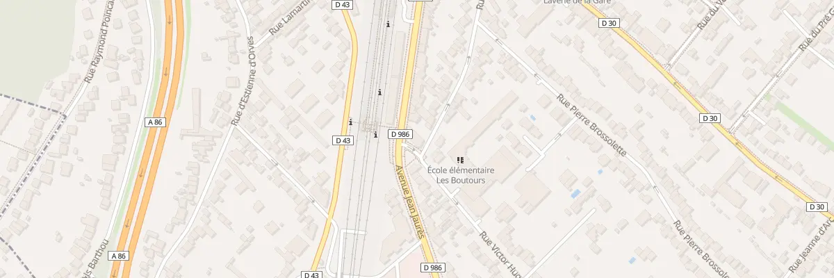 Plan du 1 Rue Victor Hugo à Rosny-sous-Bois