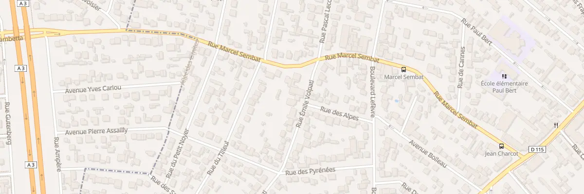 Plan du 35 Rue Emile Volpati à Aulnay-sous-Bois