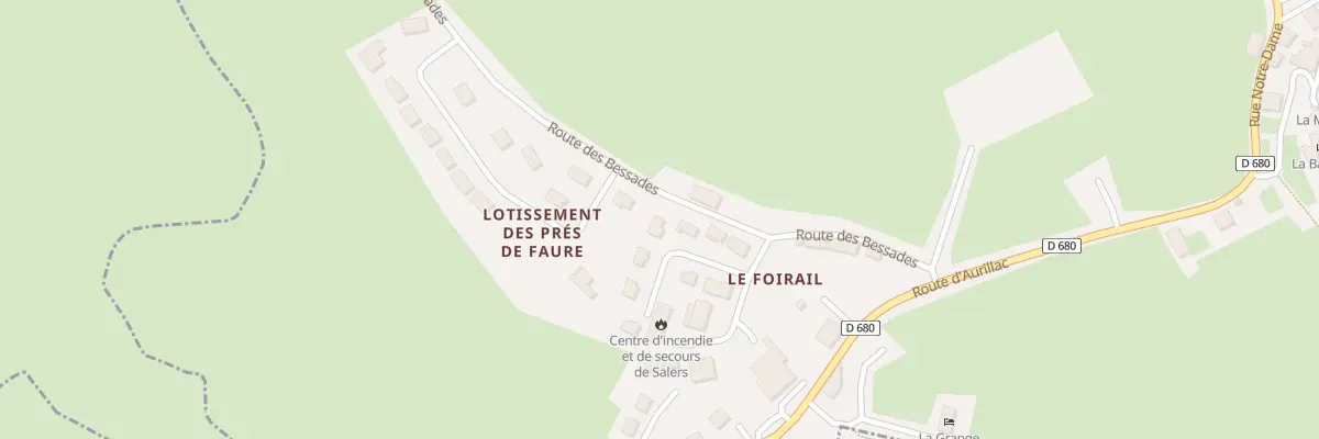 Plan du 6036 Lot des Pres de Faure à Salers