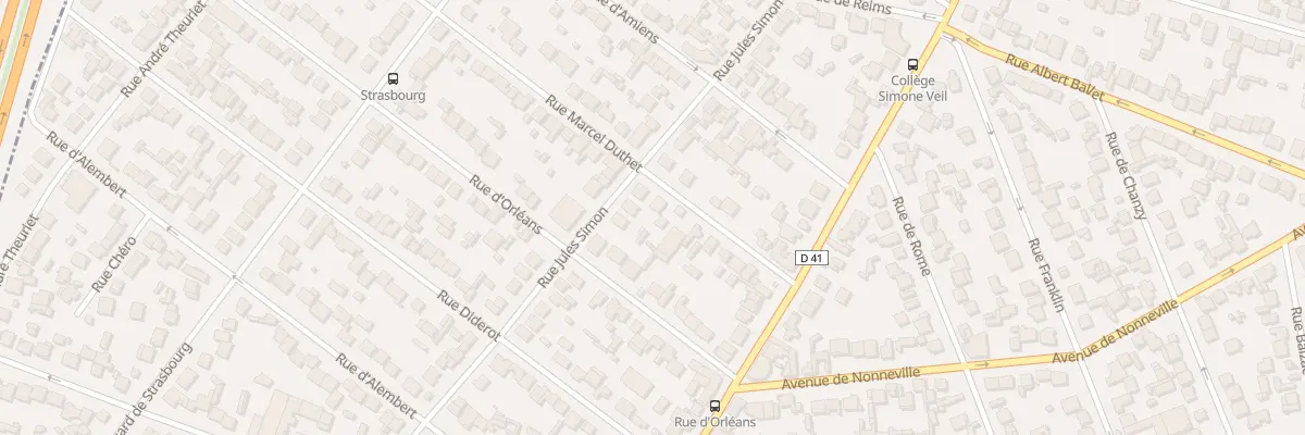Plan du 13 Rue Marcel Duthet à Aulnay-sous-Bois