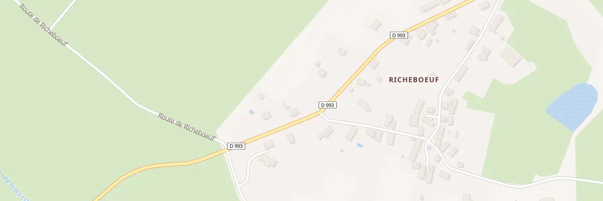 Plan du 2 Richeboeuf à Budelière
