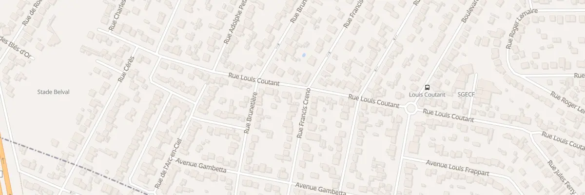 Plan du 73 Rue Louis Coutant à Aulnay-sous-Bois
