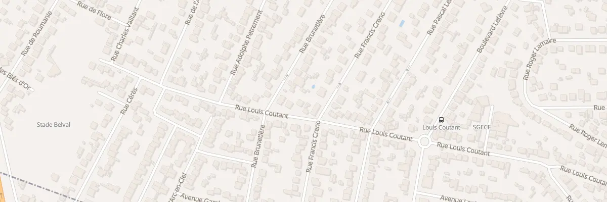 Plan du 86 Rue Louis Coutant à Aulnay-sous-Bois