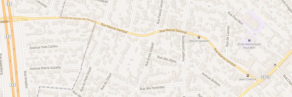 Plan du 37 Rue Emile Volpati à Aulnay-sous-Bois