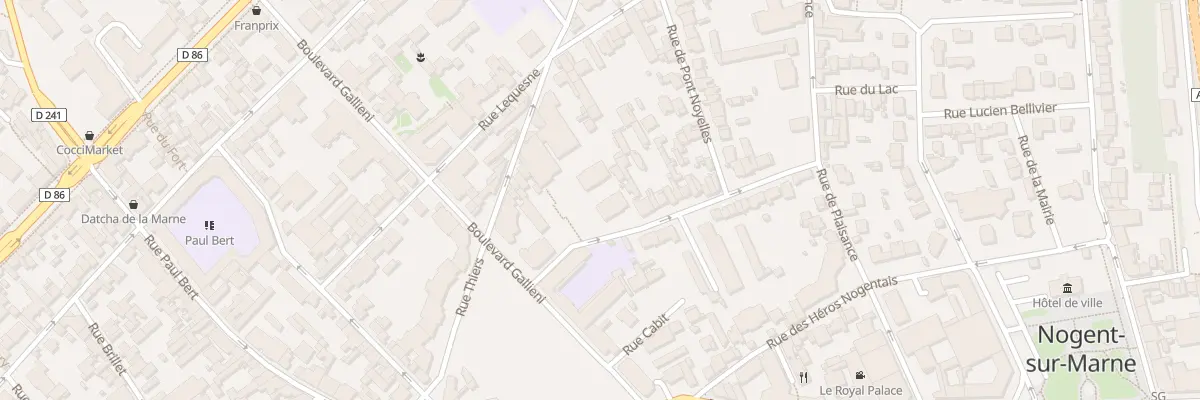 Plan du 21 Rue des Clamarts à Nogent-sur-Marne