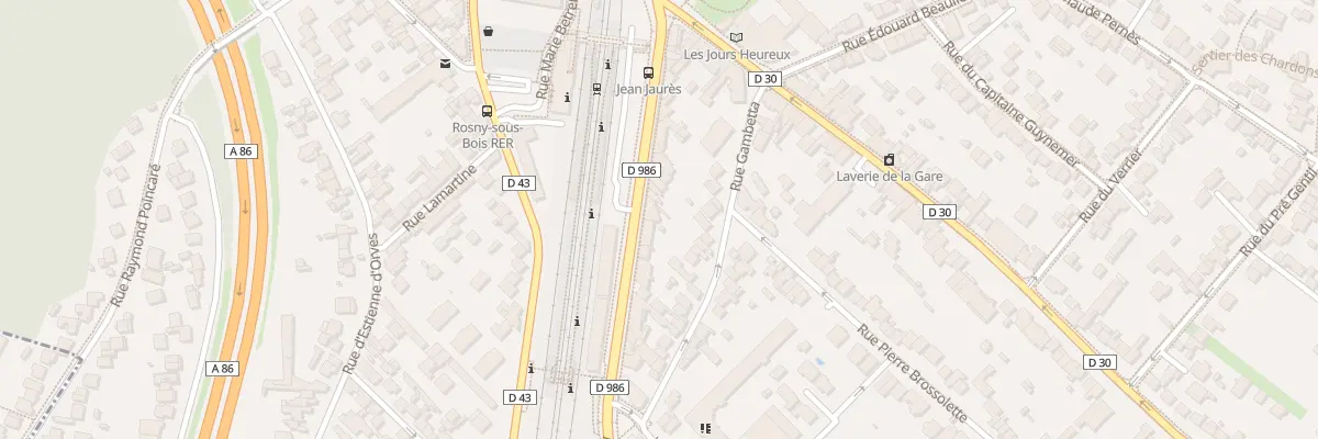 Plan du 17 Av Jean Jaurès à Rosny-sous-Bois