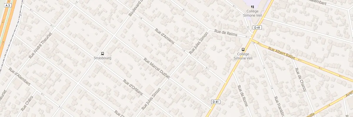 Plan du 12 Rue Jules Simon à Aulnay-sous-Bois