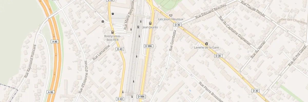 Plan du 13 Av Jean Jaurès à Rosny-sous-Bois