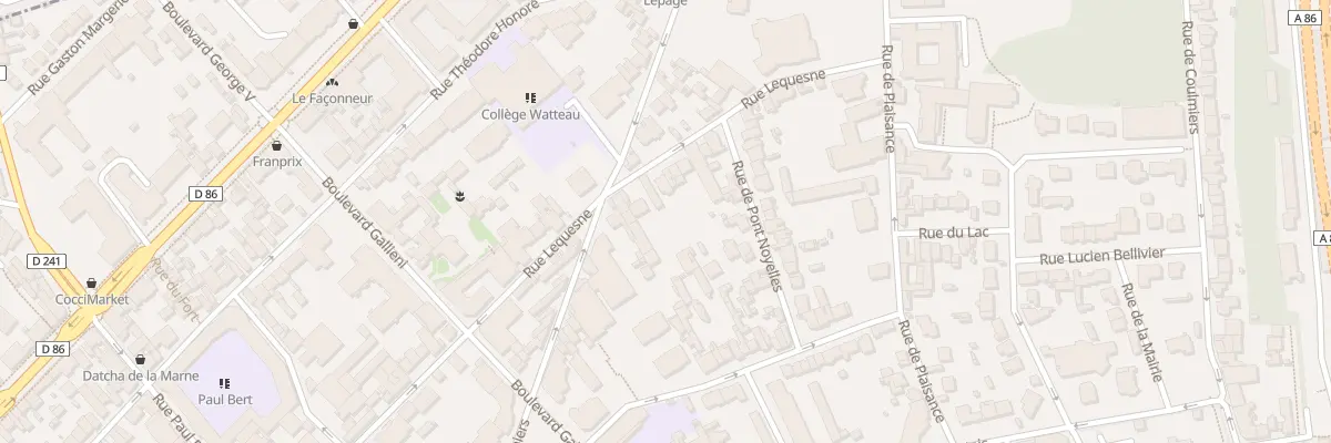 Plan du 38 Rue Lequesne à Nogent-sur-Marne