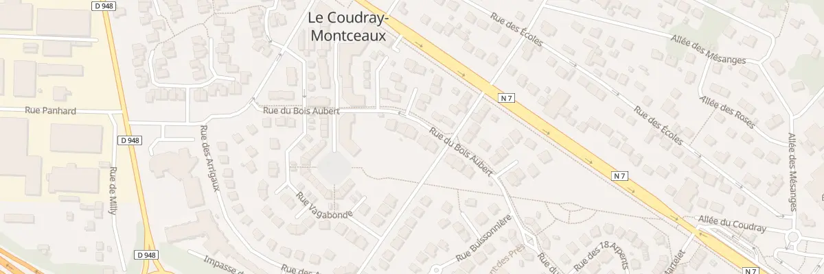 Plan du 11 Rue du Bois Aubert au Coudray-Montceaux