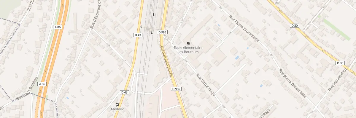 Plan du 12 Rue Victor Hugo à Rosny-sous-Bois