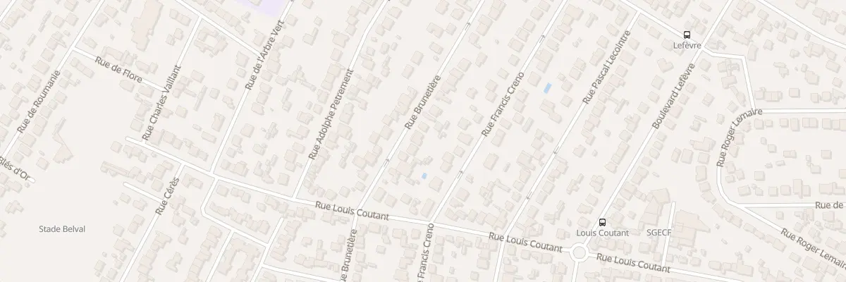 Plan du 60 Rue Brunetière à Aulnay-sous-Bois