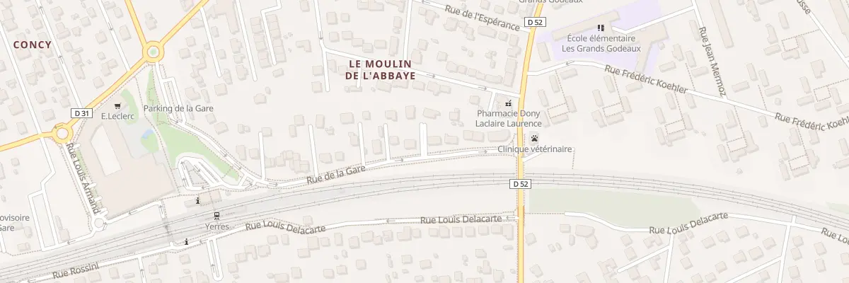 Plan du 43 Rue de la Gare à Yerres