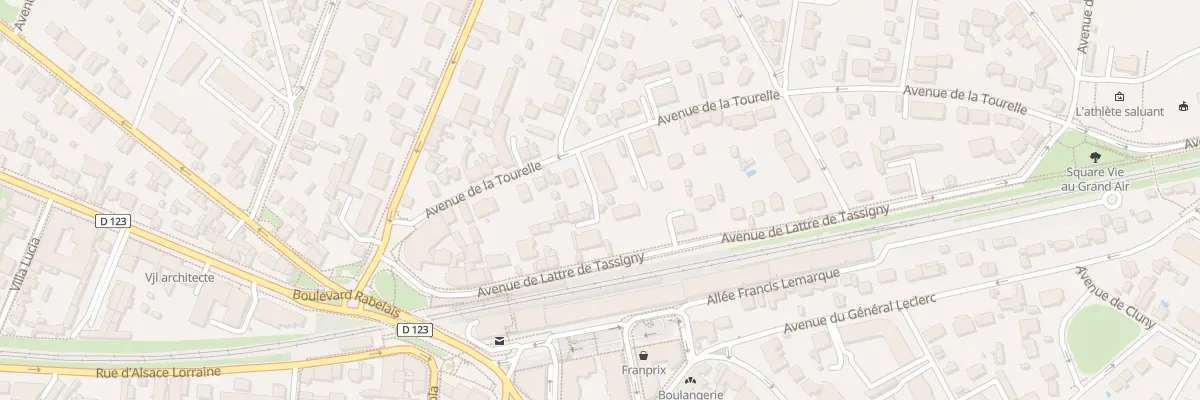 Plan du 13 Av de Lattre de Tassigny à Saint-Maur-des-Fossés