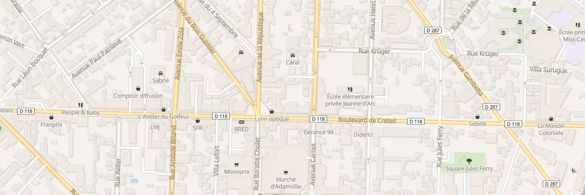 Plan du 101 Bd de Créteil à Saint-Maur-des-Fossés
