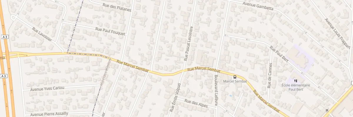 Plan du 3 Rue Pascal Lecointre à Aulnay-sous-Bois