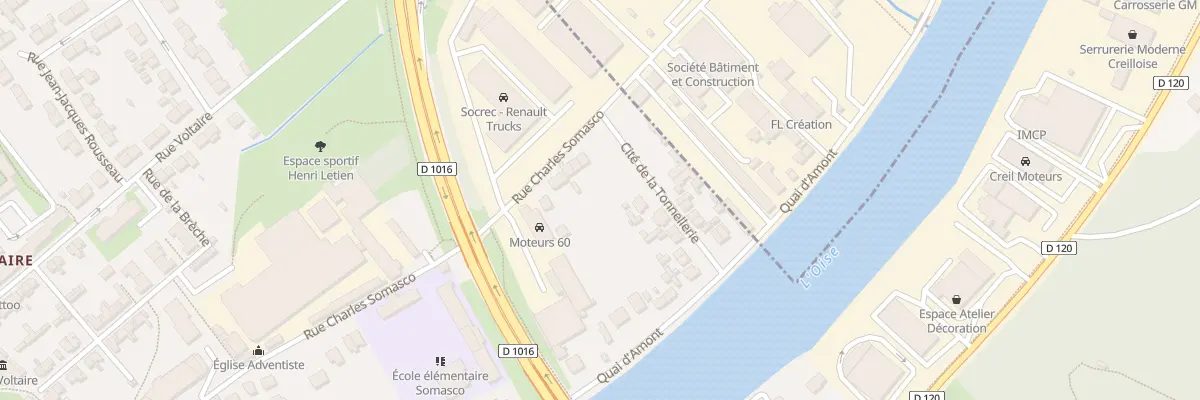 Plan du 7 Rue Charles Somasco à Creil