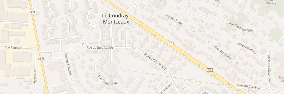 Plan du 1 Rue du Fénil au Coudray-Montceaux