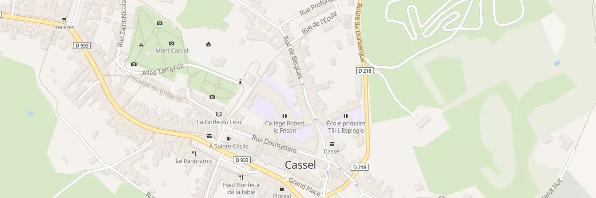 Plan du 13 Rue de Bergues à Cassel