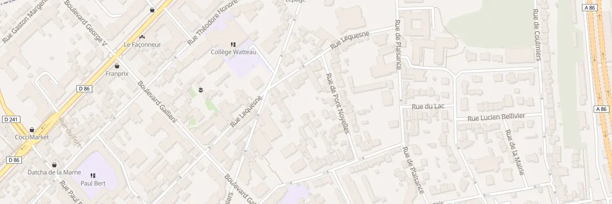 Plan du 40 Rue Lequesne à Nogent-sur-Marne