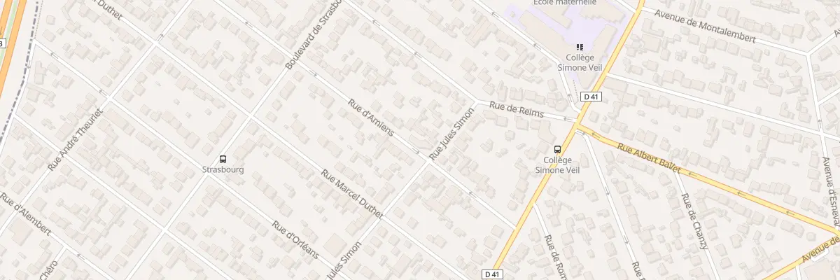 Plan du 10 Rue Jules Simon à Aulnay-sous-Bois