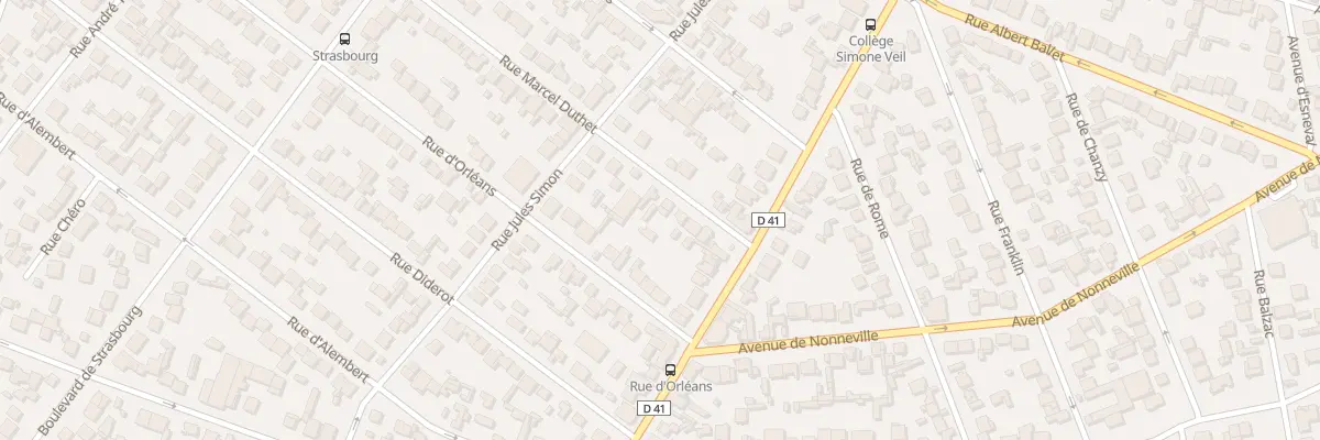 Plan du 7 Rue Marcel Duthet à Aulnay-sous-Bois