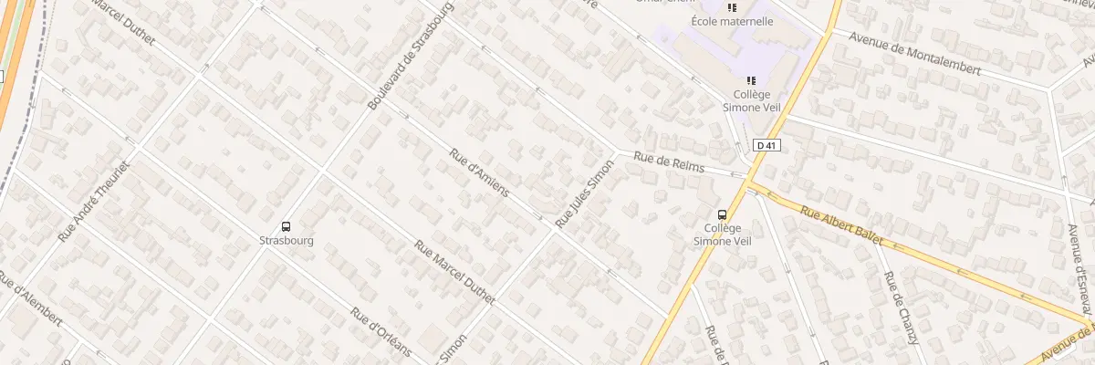 Plan du 8 Rue Jules Simon à Aulnay-sous-Bois